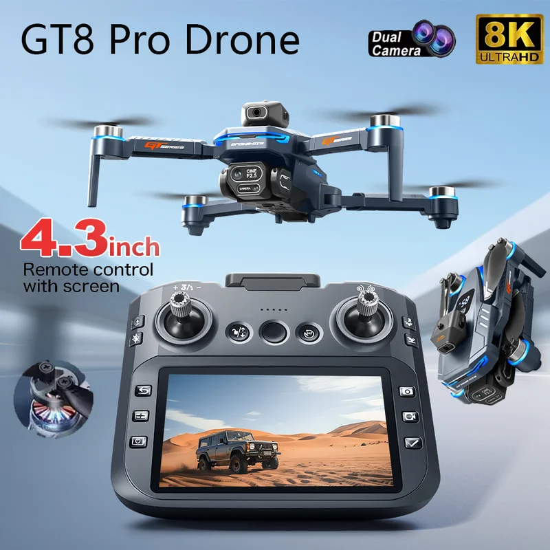 Drone Multispectral - 2026 New GT8 Drone GPS 8K