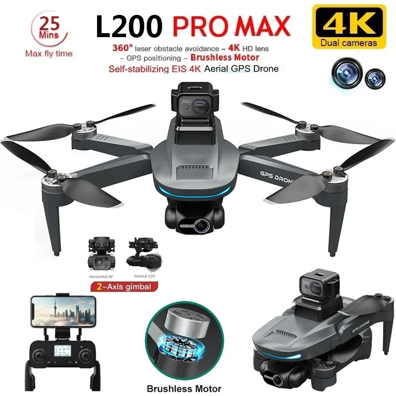 L200 PRO MAX Drone 4K 2-Axis P - Drone Aerial Photography avis et prix