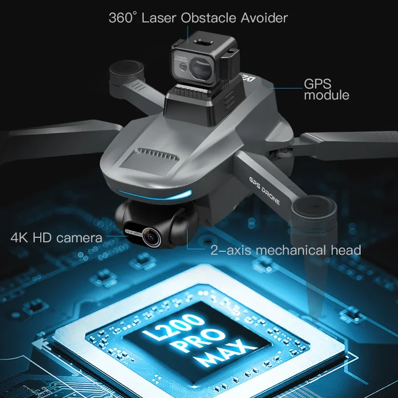L200 PRO MAX Drone 4K 2-Axis P - Drone Aerial Photography avis et prix