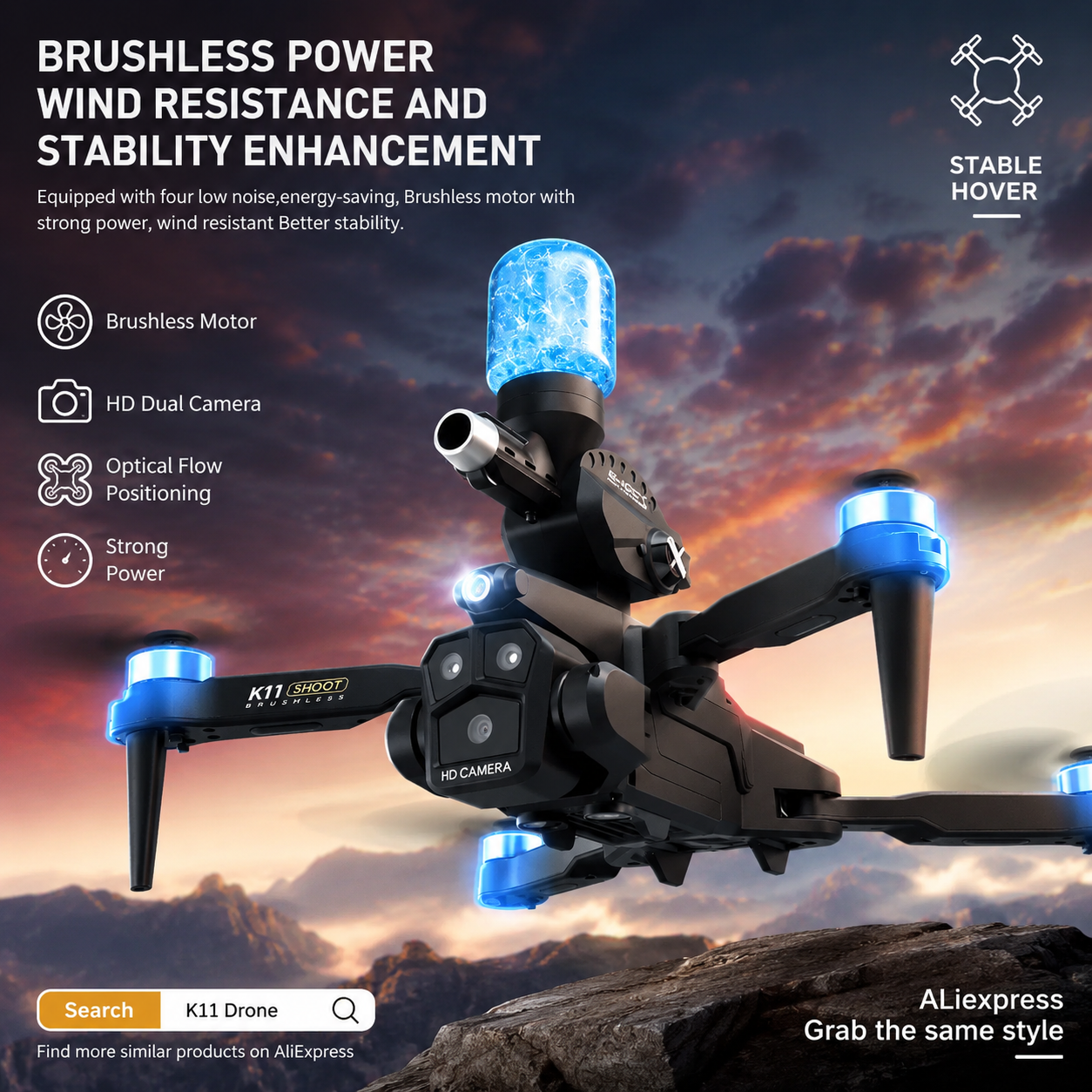K11MAX Drone with Water Bombs  - Drone Multispectral avis et prix