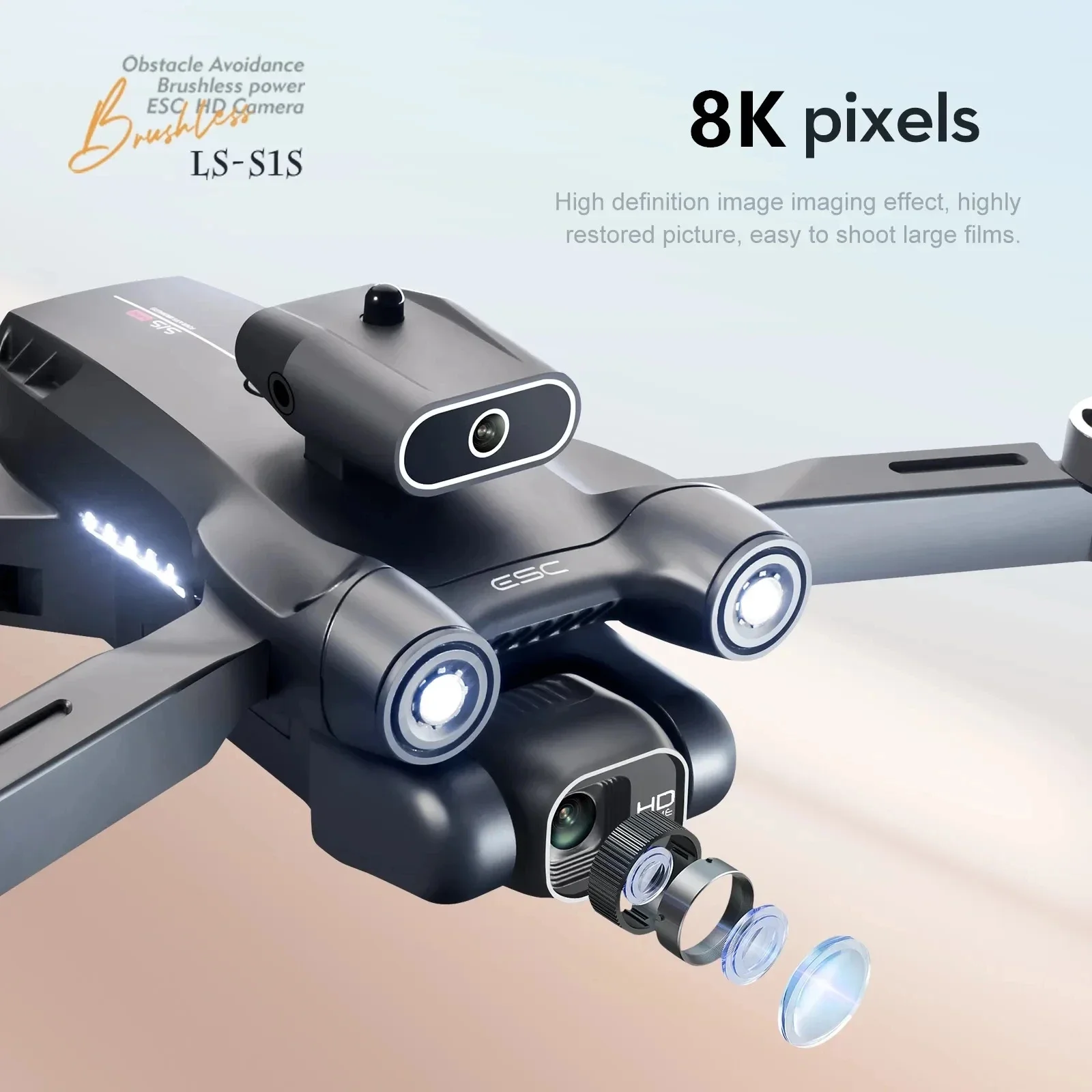 New S1S 5G GPS Drone Camera 8K - Drone Multispectral avis et prix