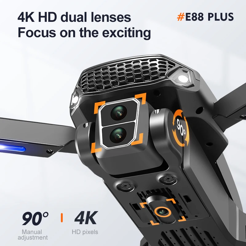 New E88 Plus Quadcopter Drone: - Drone Lidar avis et prix