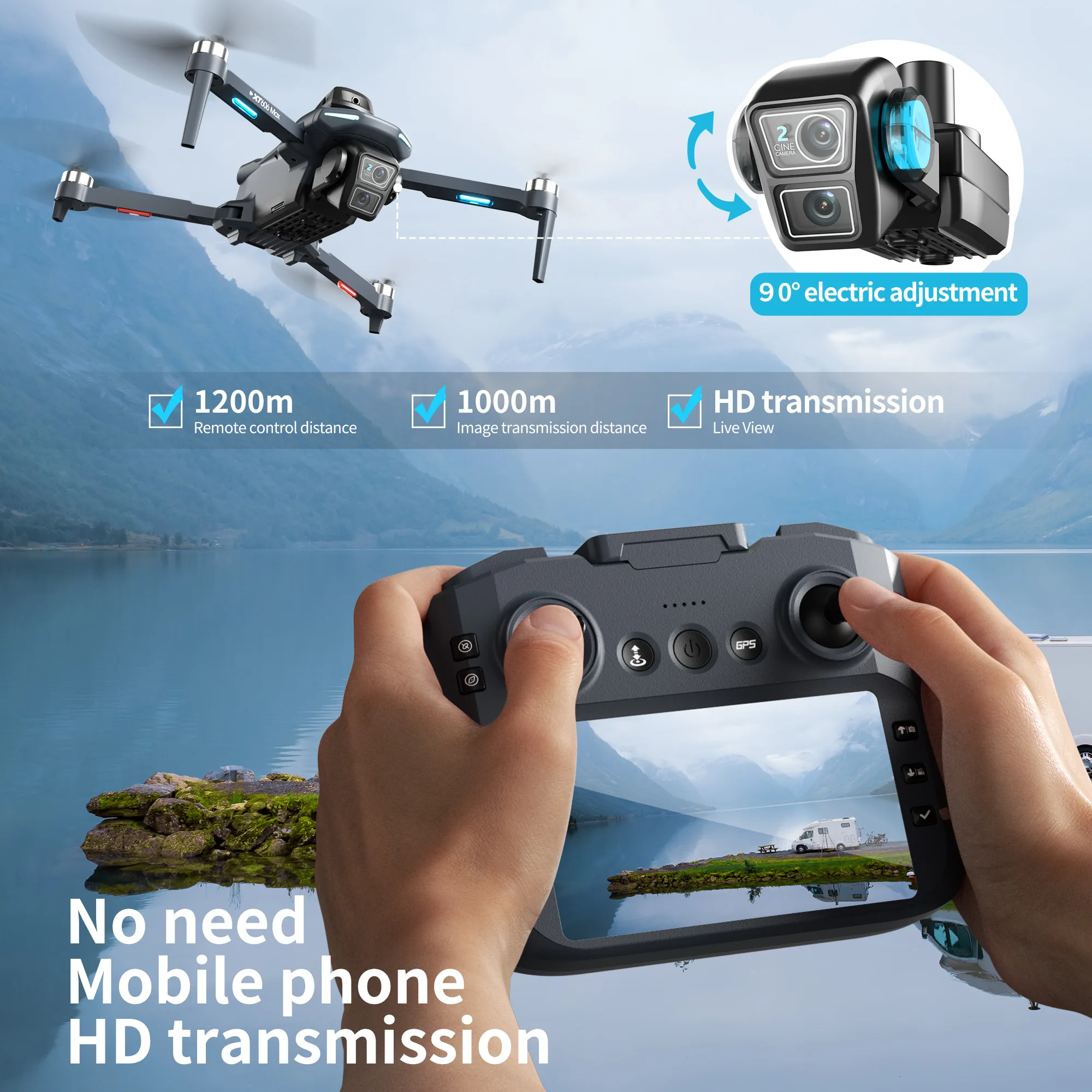 Lenovo XT606 MAX GPS Drone 4k  - Drone Multispectral avis et prix