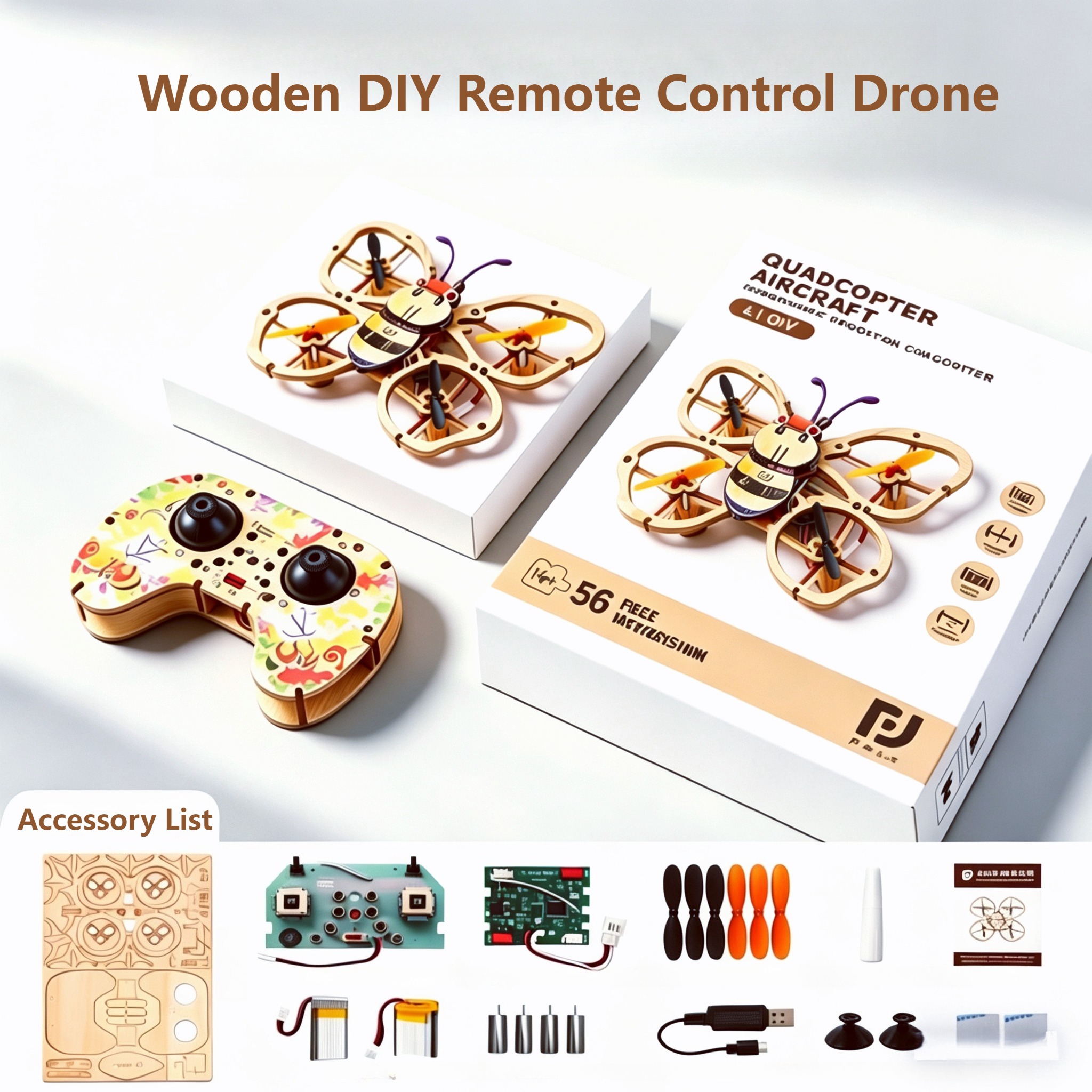 2026 New Wooden DIY Assembled  - Drone Aerial Photography avis et prix